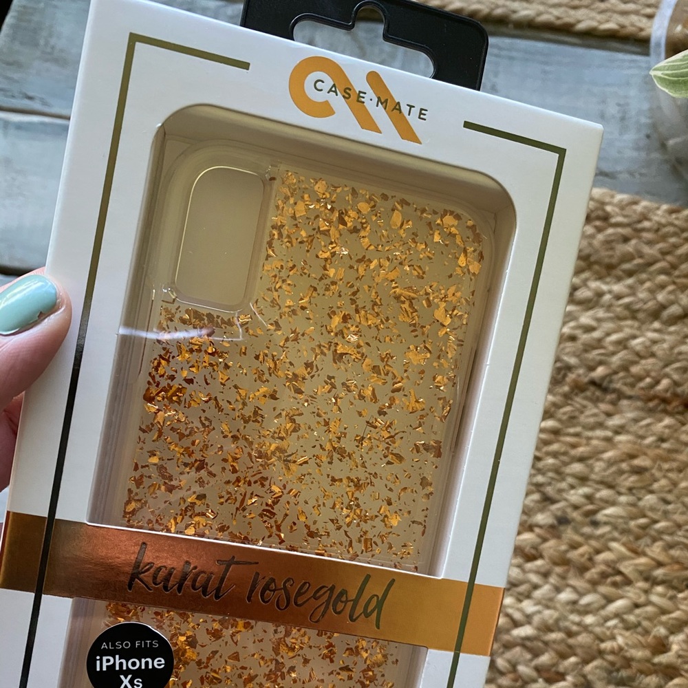 Case.mate Karat Rose Gold iPhone X/XS Phone Case💕